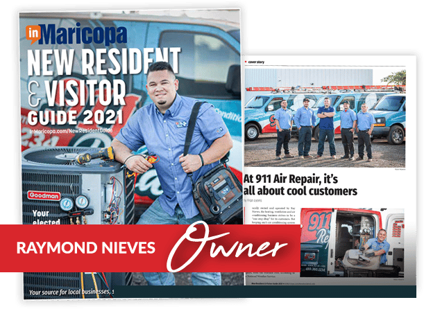 Raymond Nieves, 911 Air Repair Owner Featured In Maricopa New Resident & Visitor Guide 2021
