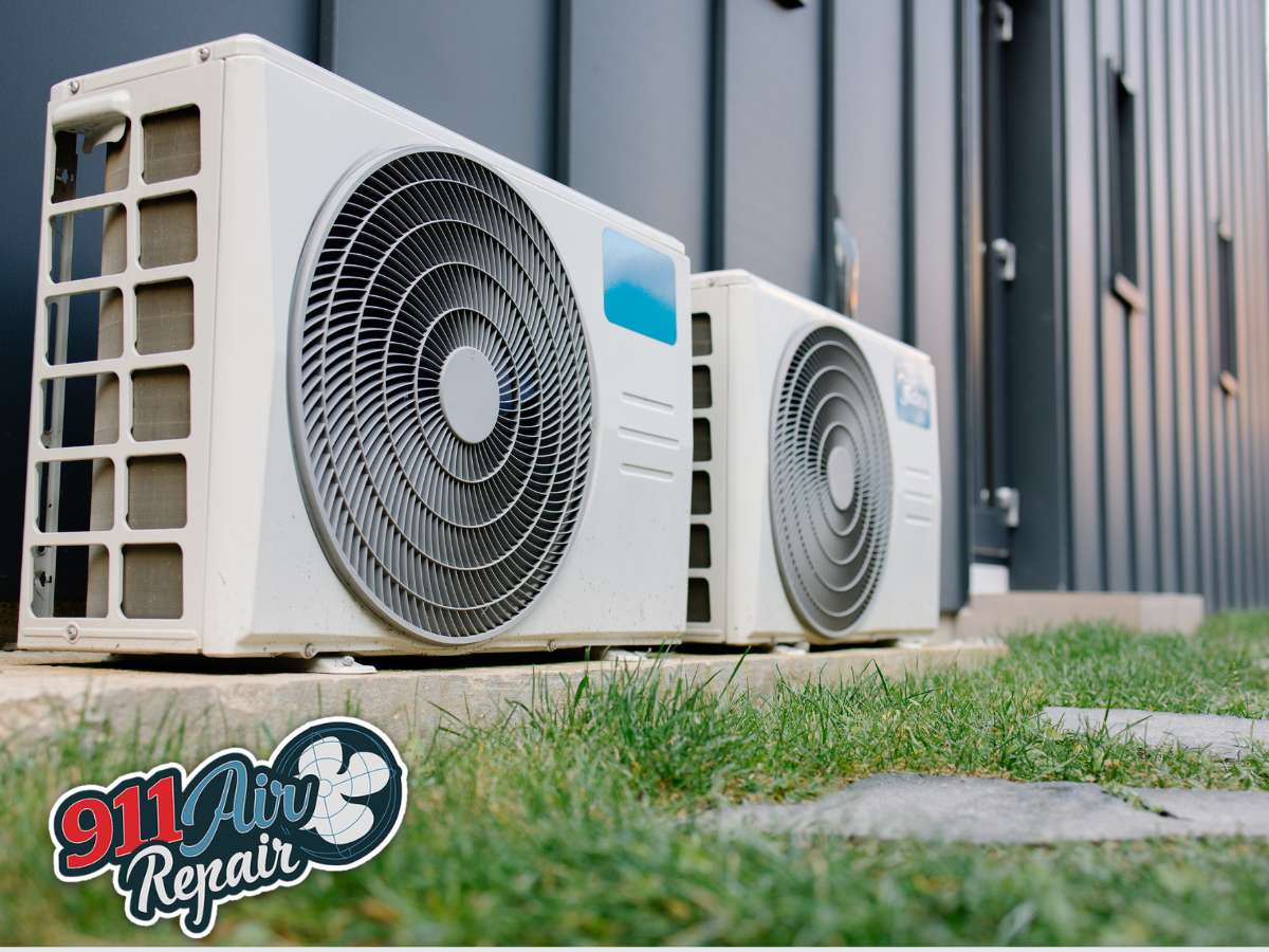 Air conditioning units outside, illustrating how Arizona's heat climate impacts your AC system