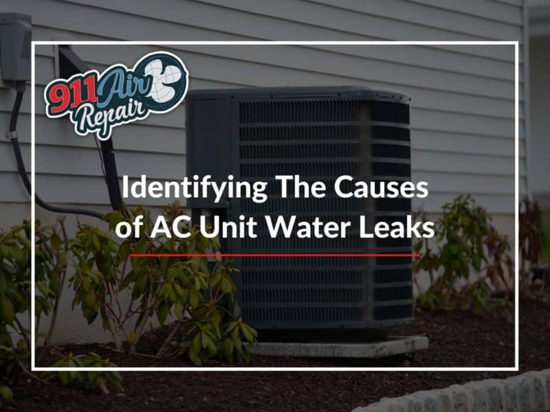 Identifying The Causes of Air Conditioners Unit Water Leaks